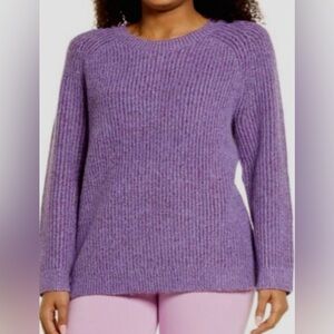 BP Women’s Crewneck Knit Sweater Purple Dahlia Size Large Worn Once